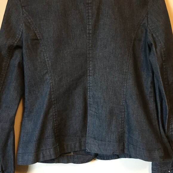 Van Heusen Dark Blue Denim Jean Jacket - Picture 7 of 16